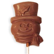 Krause's Homemade Candy Milk Chocolate Snowman Pop