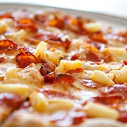 Pineapple and Pepperoni Pizza