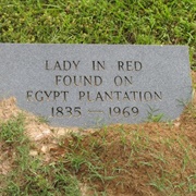 Grave of the Lady in Red