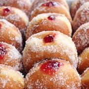 Raspberry Jam Donut