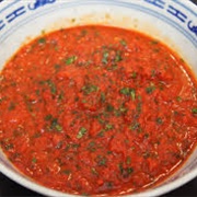Red Pepper and Coriander Sauce