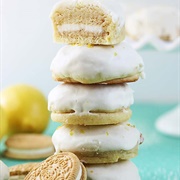 Golden Oreo Stuffed Lemon Cookies