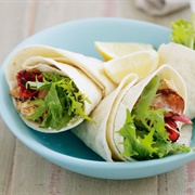 Chicken and Chouriço Wrap