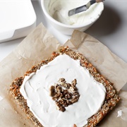 Quinoa and Flax Bread With Cream Cheese