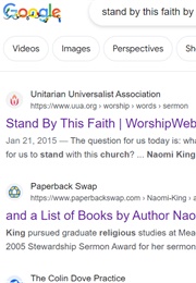 Stand by This Faith (Sermon - Naomi King)