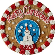 Great American Cookies Merry Christmas Snow Globe Cookie Cake