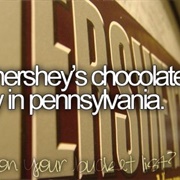 Visit the Hershey's Chocolate Factory in Pennsylvania