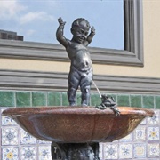 Boy and Frog Fountain