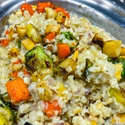 Roasted Vegetables With Cauliflower Rice