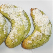 Vegan Pistachio Crescents With Lemon Peel