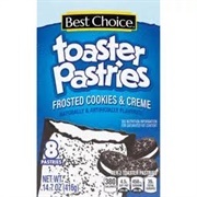 Best Choice Toaster Pastries Frosted Cookies Creme Toast Pastries