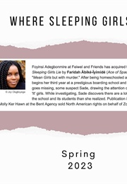 Where Sleeping Girls Lie (Faridah Àbíké-Íyímídé)