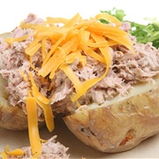 Jacket Potato With Butter, Tuna Mayo & Cheese