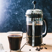 Brewed Coffee With a French Press