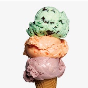 3 Scoop Ice Cream Cone