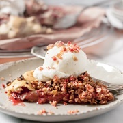 Strawberry Galette Strawberry Crunch Topping