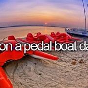 Go on a Pedal Boat Drive