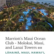 Maui Ocean Molokai & Lanai Towers, HI