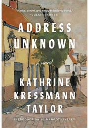 Address Unknown (Katherine Kressmann Taylor)