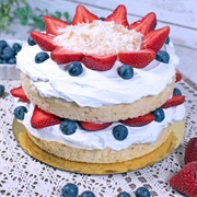 Coconut Strawberry Shortcake
