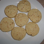 Vegan Coffee & Bitter Almond Cookies With Chopped Hazelnuts