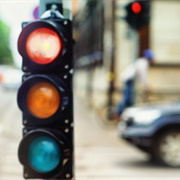 Tiny People Live in Stop Lights