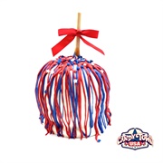 Candy Town USA 4th of July Red, White, and Blue White Chocolate Caramel Apple