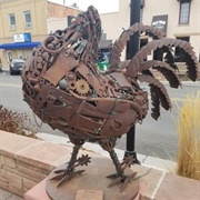 'Mike the Headless Chicken' Sculpture
