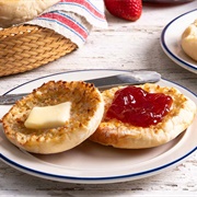 Toasted English Muffin With Jam