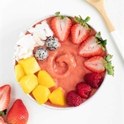 Mango Pineapple Strawberry Peach Smoothie Bowl