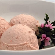 Rose Geranium Ice Cream
