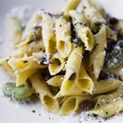 Fava Bean Mushroom Pasta