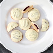 Blackcurrant & White Chocolate Jaffa Cakes