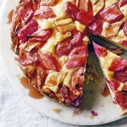 Rhubarb Custard Cake