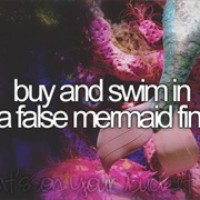 Buy and Swim in a False Mermaid Fin
