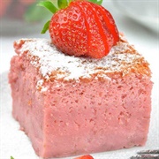 Strawberry Custard Cake