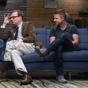 15. Chris Hardwick Wears a Black Polo & Weathered Boots