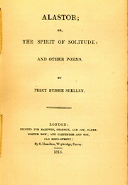 Alastor and Other Poems (Percy Bysshe Shelley)