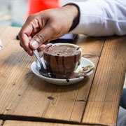 Try an Italian Bear Hot Chocolate