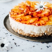 Blood Orange Lavender Earl Grey Cheesecake