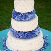 Blue White Cake