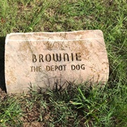 Grave of Brownie the Depot Dog