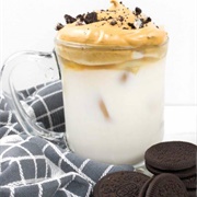 Oreo Cookies and Cream Dalgona Whipped Coffee