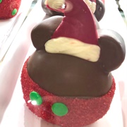 Holiday Mickey Caramel Apples