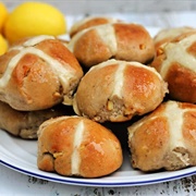 Lemon Hot Cross Buns