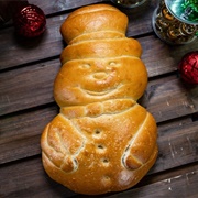 Boudin Bread Cart Snowman Sourdough Bread
