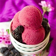 Blackberry Honey Ice Cream