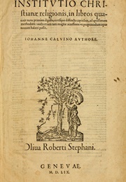 Institution De La Religion Chrétienne (Calvin)