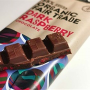 55% Cocoa Organic Fair Trade Dark Raspberry Chocolate From Trade Aid .
