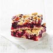 Blackberry Crumble Slices